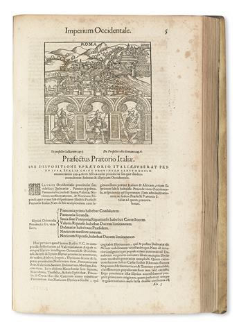 NOTITIA DIGNITATUM, utriusque imperii orientis scilicet et occidentis ultra Arcadii Honoriique tempora.  1623